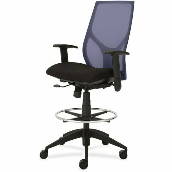 9To5 Seating Midbk Stool, Synchro, Hgt-adj T-Arms, 25inx26inx45-55-1/2in, BE/ON NTF1468Y1A8M601